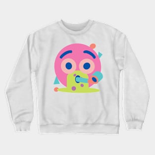 Trippy Party Psychedelic Vomit Emoji Crewneck Sweatshirt